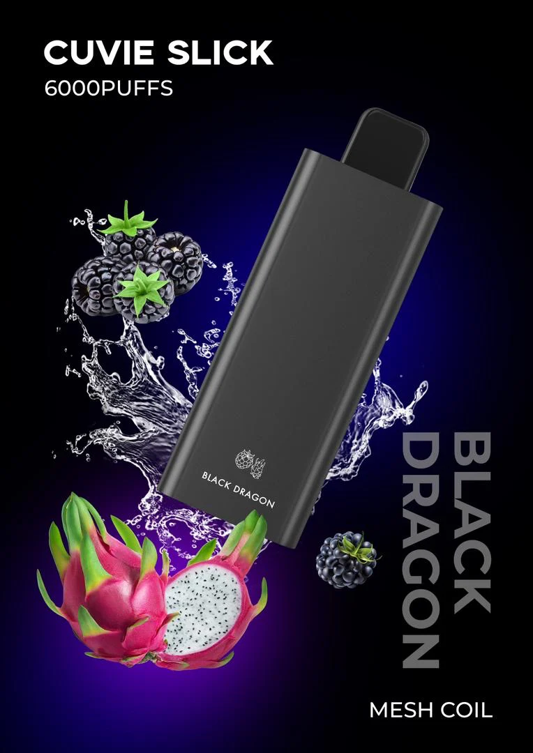 BLACK DRAGON - HQD SLICK - 6000 PUFFS