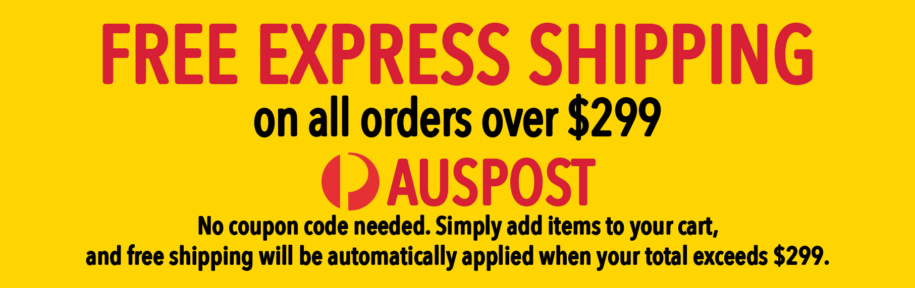 free shipping $299